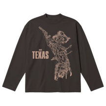 Texas Baggy L/S Tee - Off Black - Front