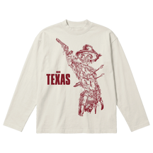 Texas Baggy L/S Tee - Off White - Front