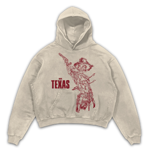 Texas Hoodie - Sand - Front
