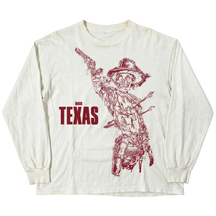 Texas L/S Tee - White - Front