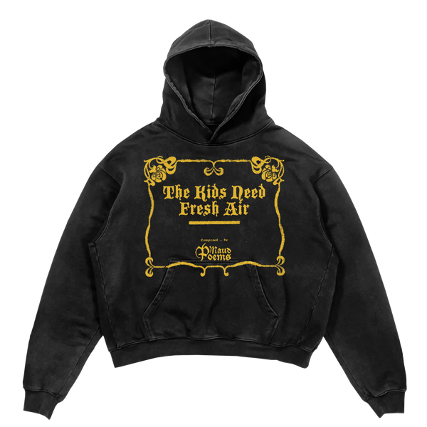 The End Hoodie - Black - Front