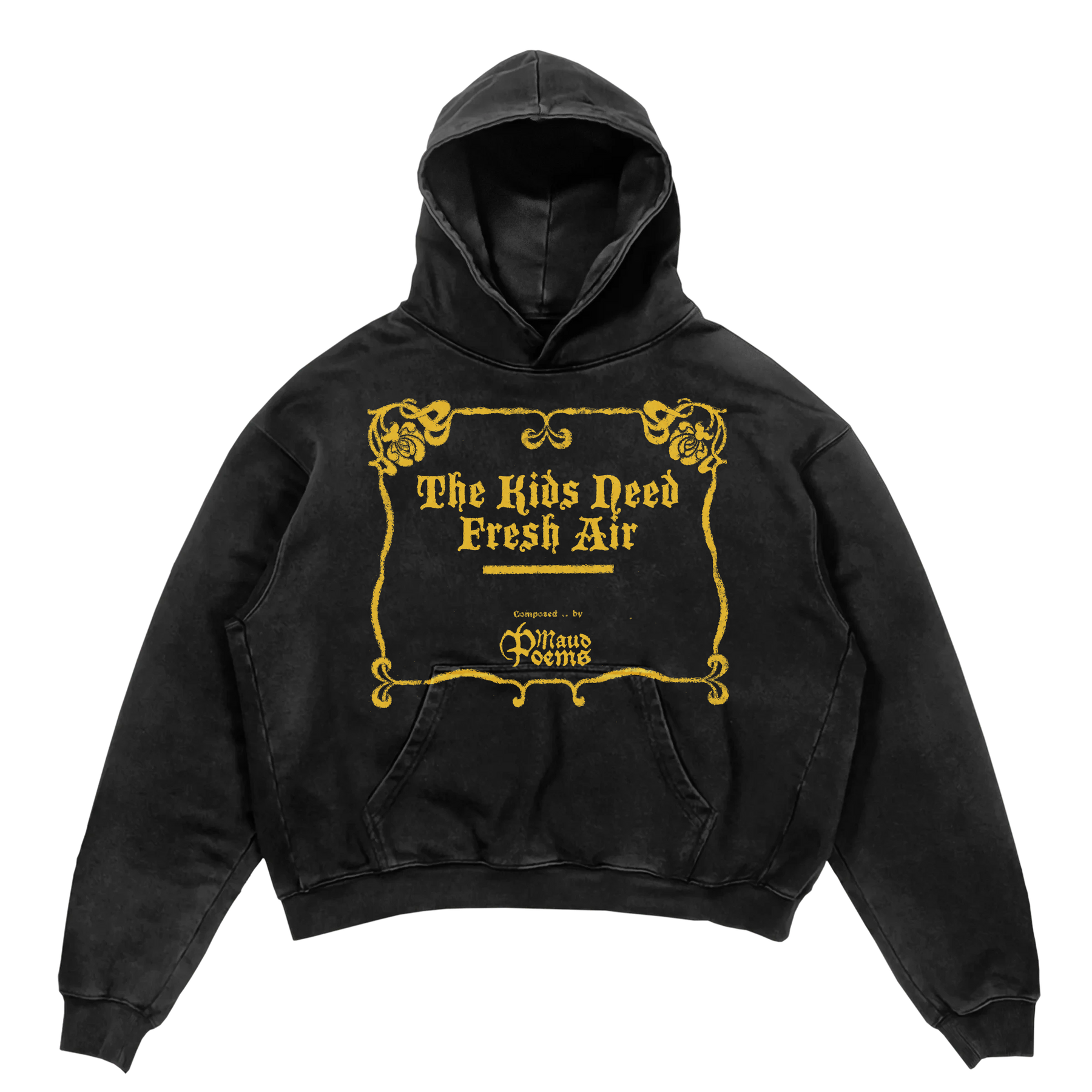 The End Hoodie - Black - Front
