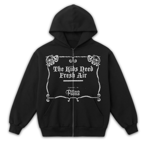 The End Zip Up - Black - Front