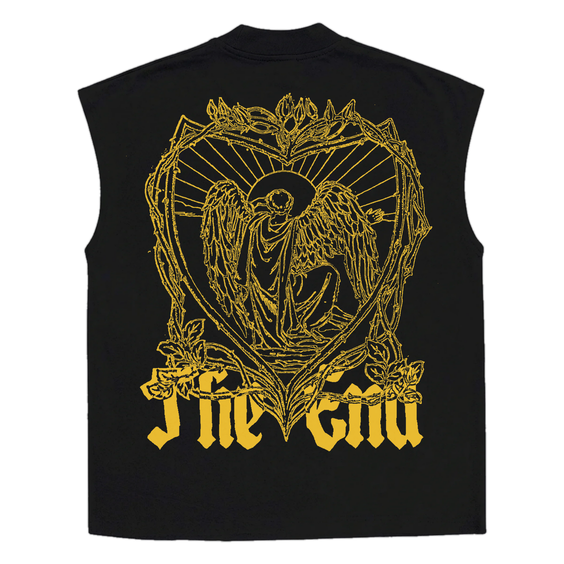 The End Sleeveless Tee - Black - Back