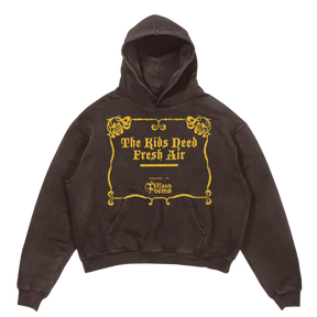 The End Hoodie - Brown - Front