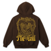 The End Zip Up - Brown - Back