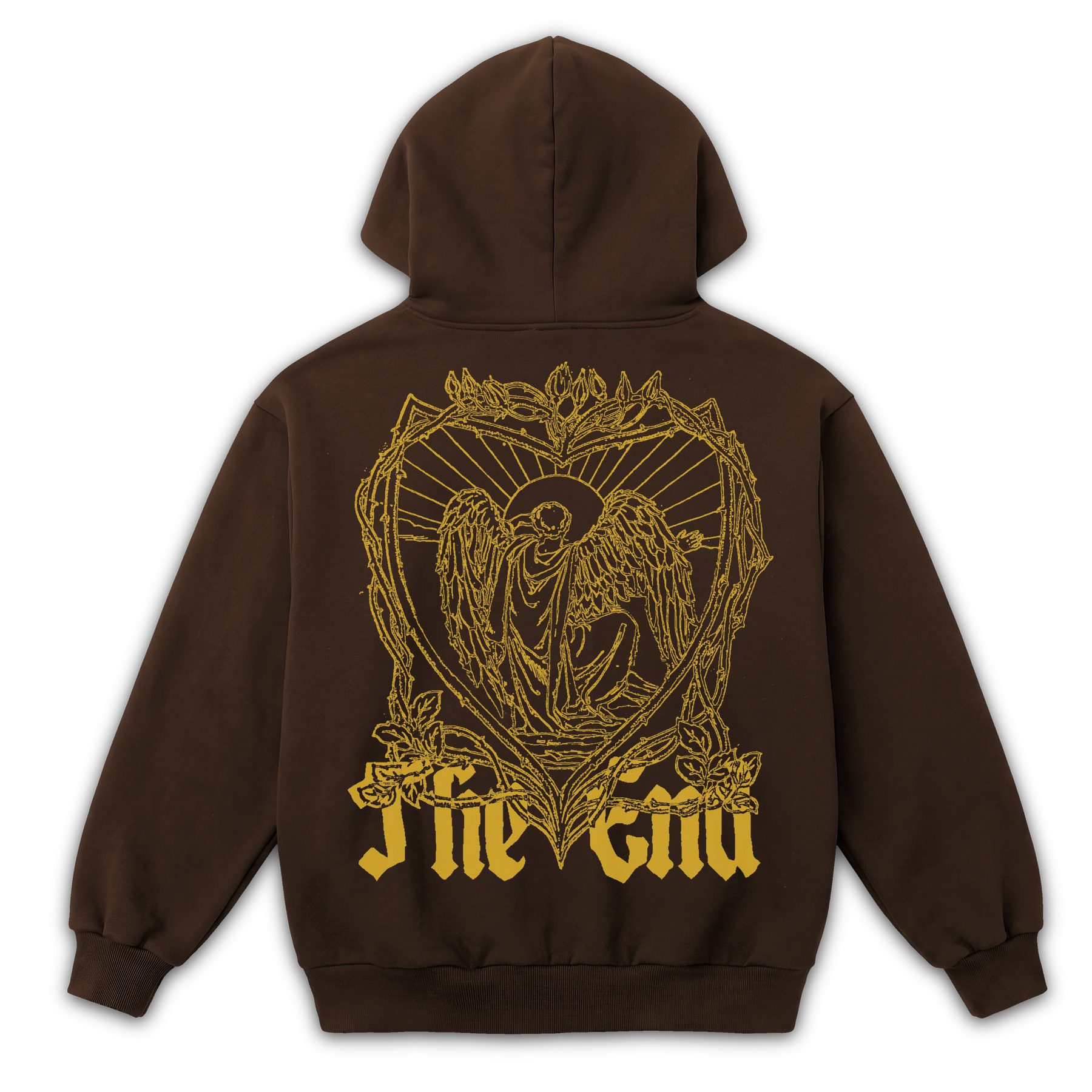The End Zip Up - Brown - Back