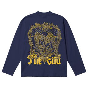 The End Baggy L/S Tee - Blue - Back