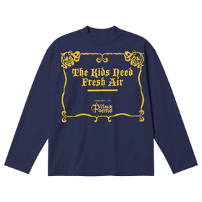 The End Baggy L/S Tee - Blue - Front