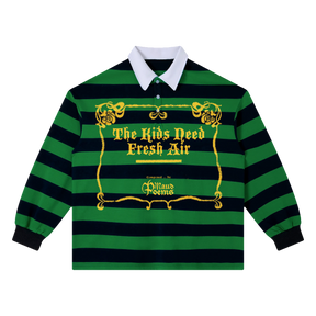 The End Stripe Polo - Green - Front