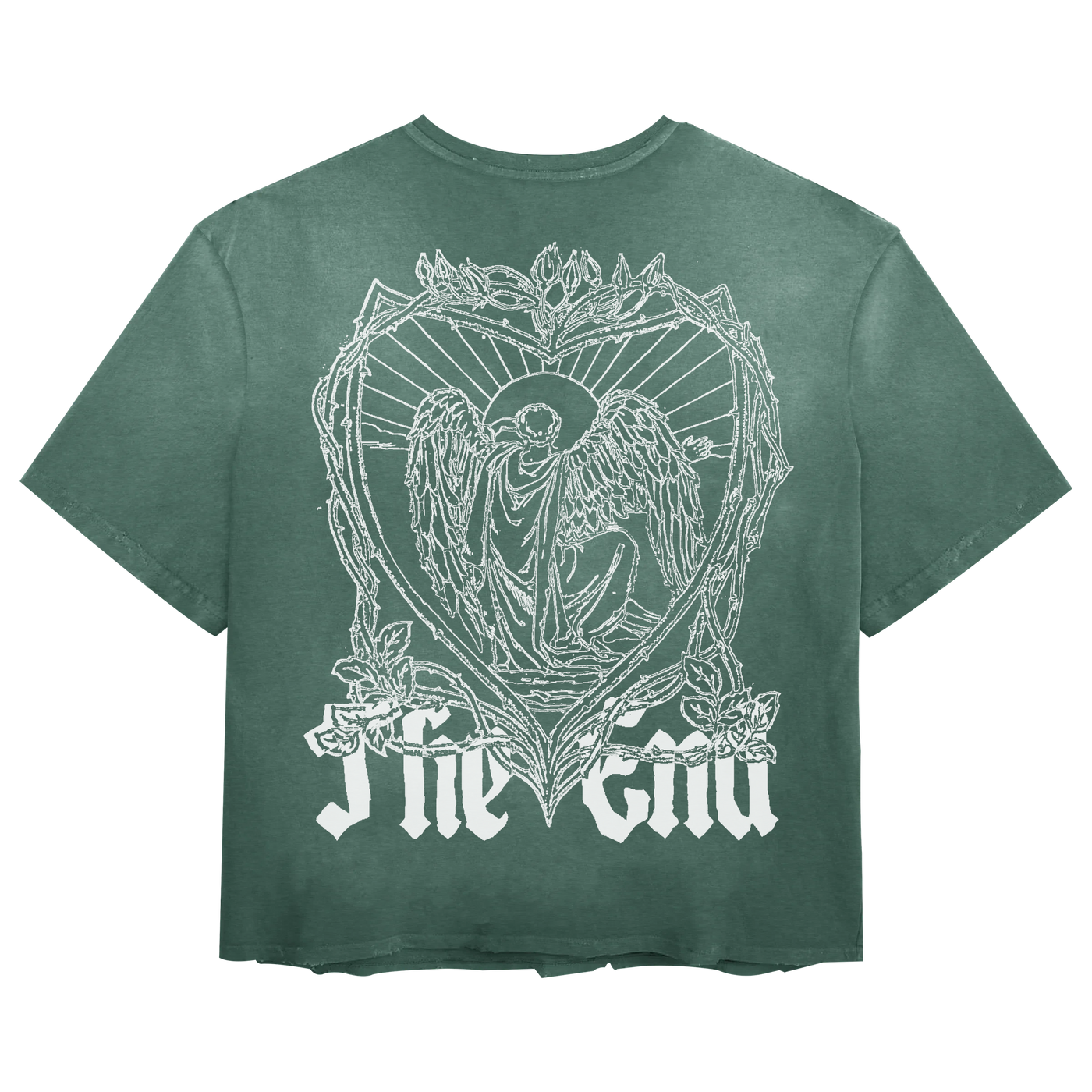 The End Tee - Green - Back