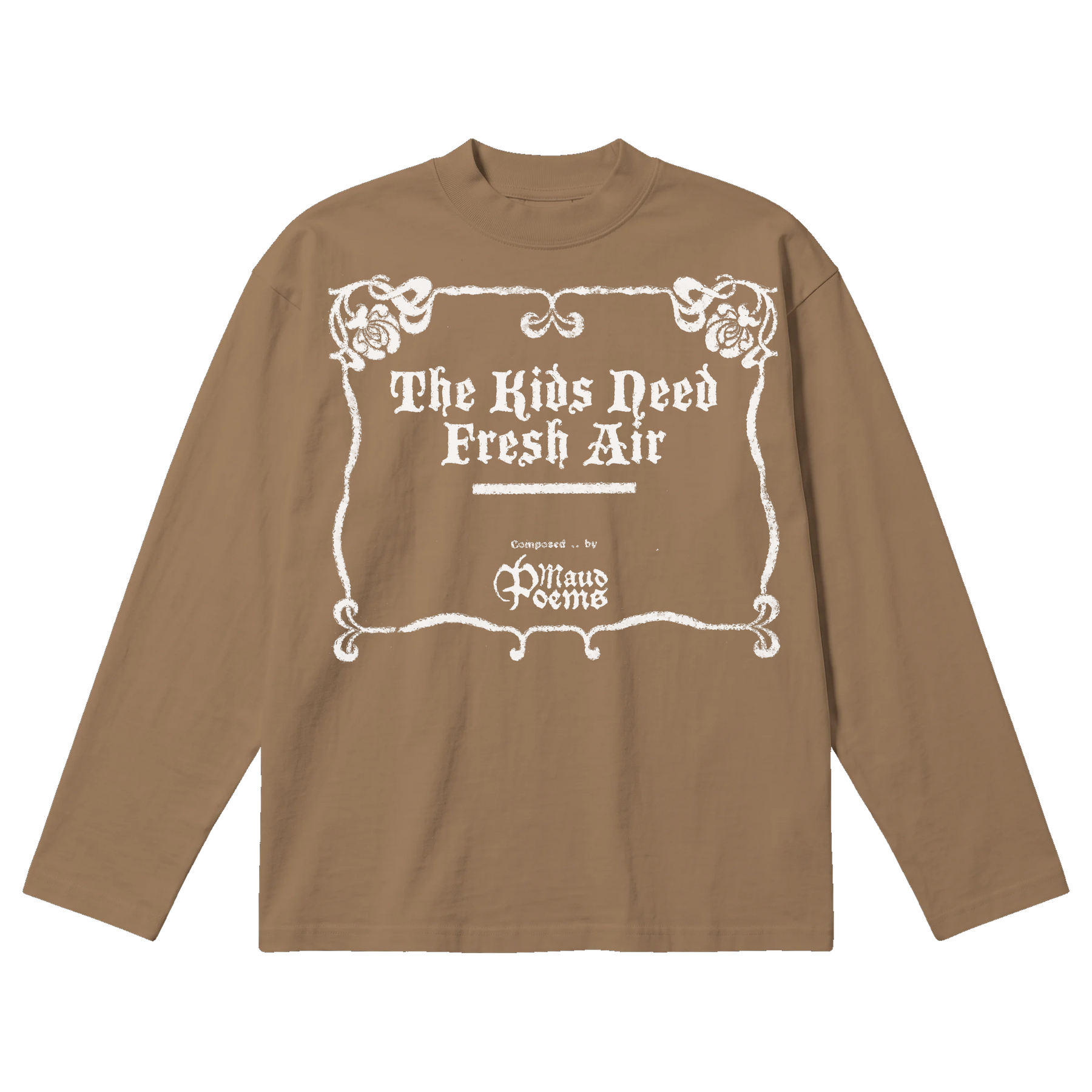 The End Baggy L/S Tee - Latte - Front
