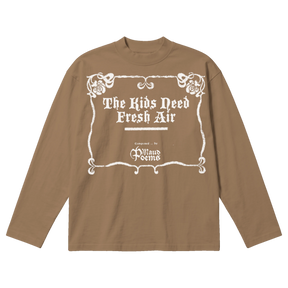 The End Baggy L/S Tee - Latte - Front