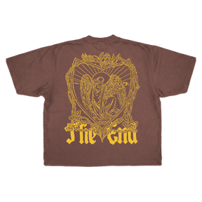 The End Drop Tee - Mocha - Back