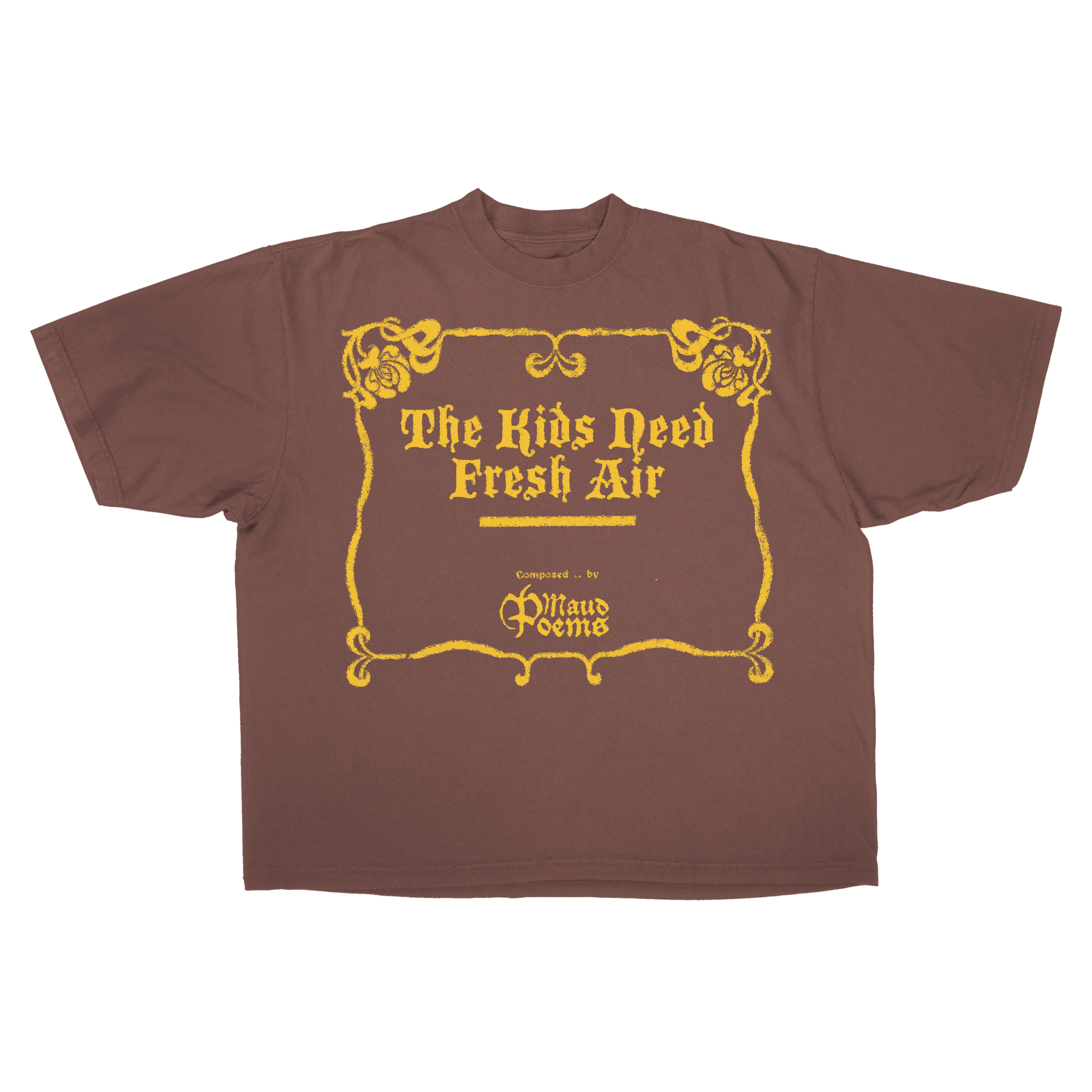 The End Drop Tee - Mocha - Front