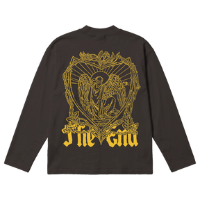 The End Baggy L/S Tee - Off Black - Back