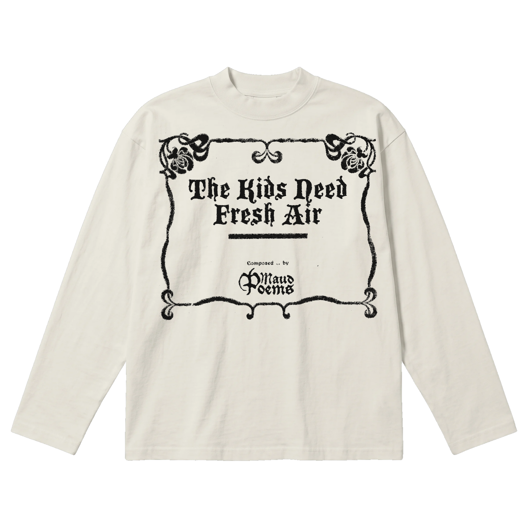 The End Baggy L/S Tee - Off White - Front