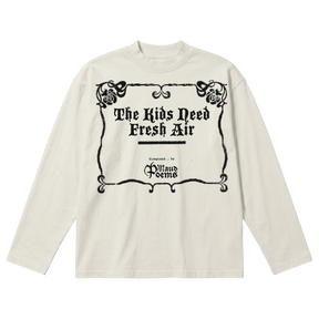 The End Baggy L/S Tee - Off White - Front