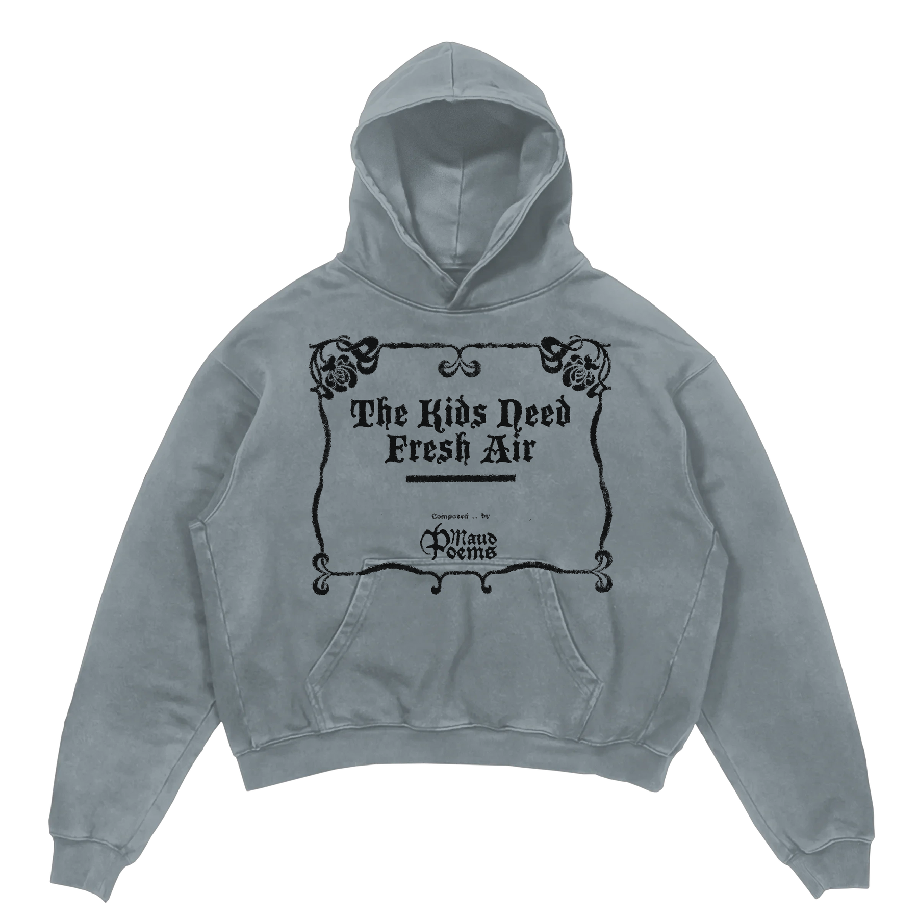 The End Hoodie - Sage - Front