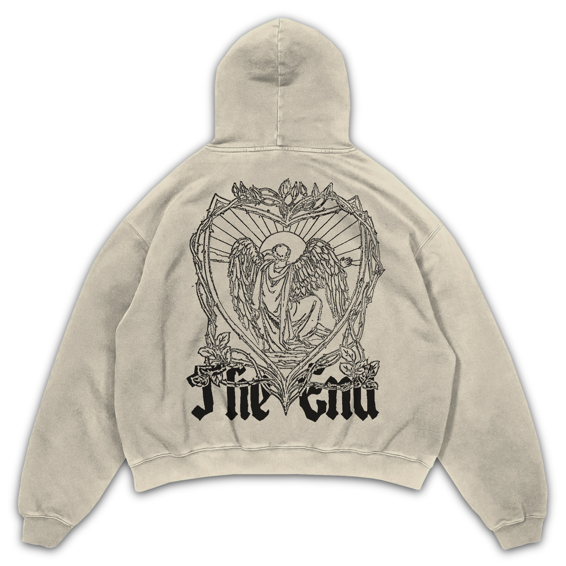 The End Hoodie - Sand - Back