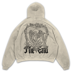 The End Hoodie - Sand - Back
