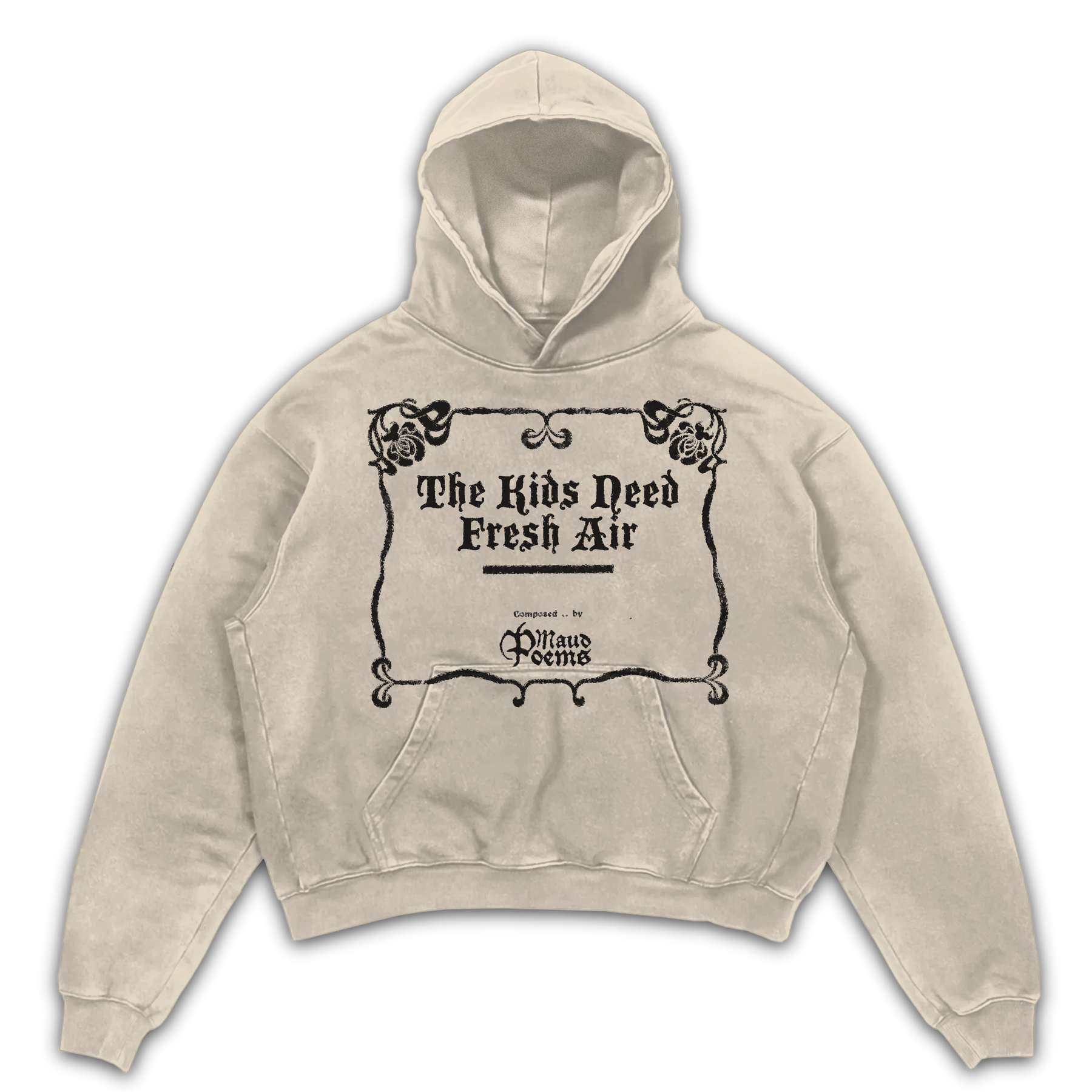 The End Hoodie - Sand - Front