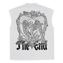 The End Sleeveless Tee - White - Back