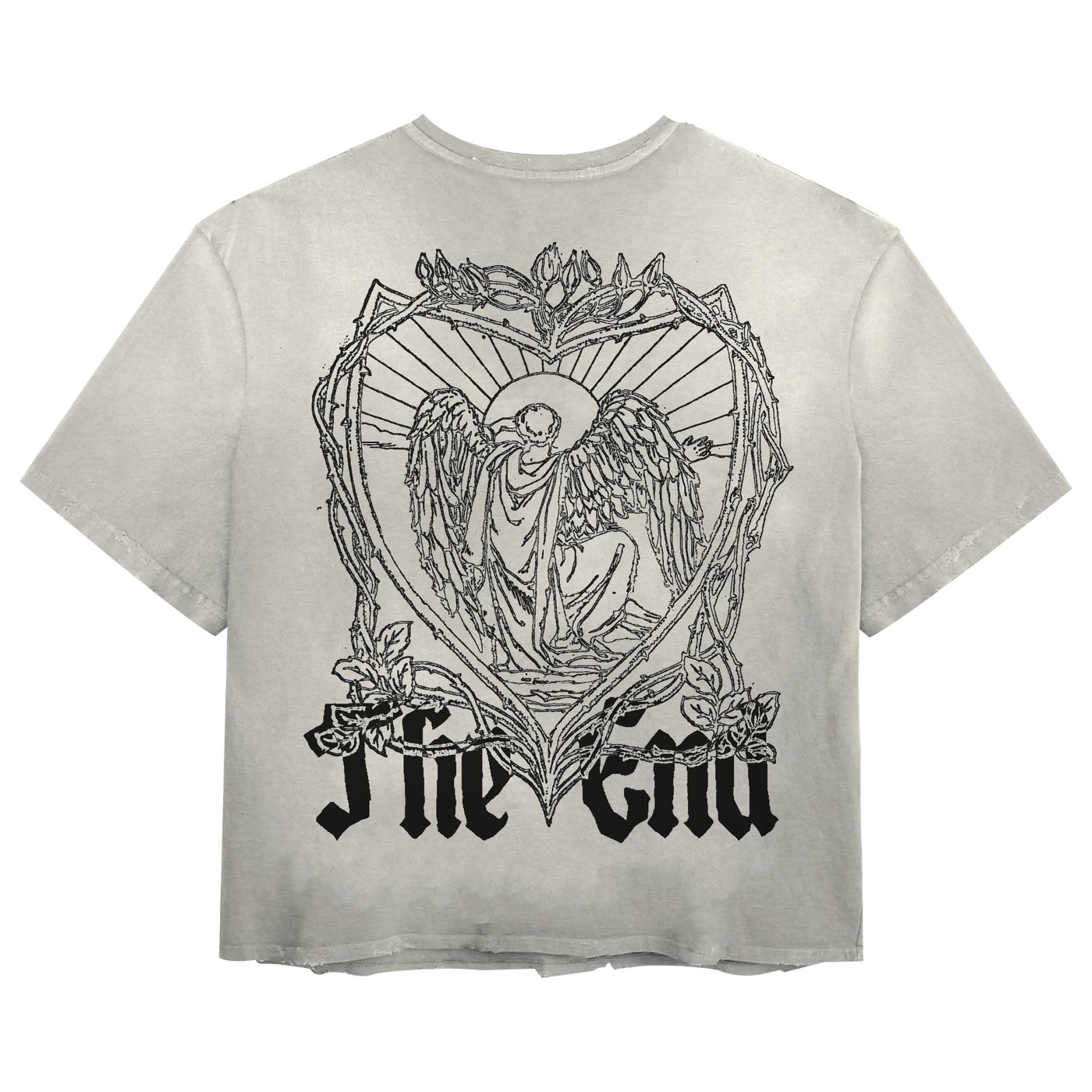 The End Tee - White - Back