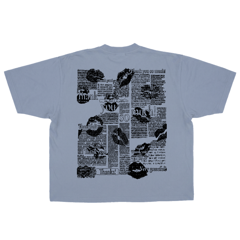 Aqua Dye Tee (Black Graphics)
