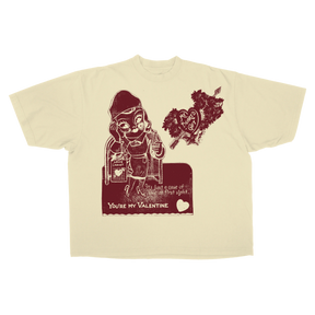 Valentine Drop Tee - Cream - Front
