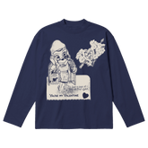 Valentine Baggy L/S Tee - Blue - Front