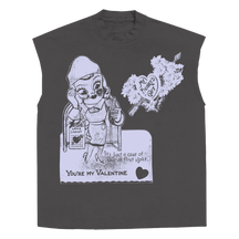 Valentine Sleeveless Tee - Grey - Front