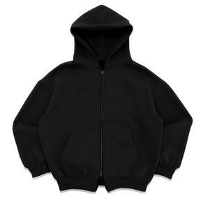 Blank Zip Up Black